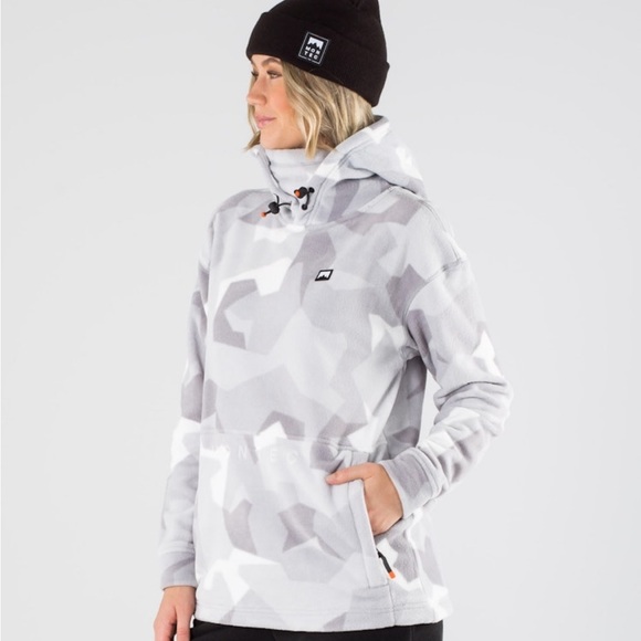 Montec Delta W Fleece Hoodie Snow Camo - Picture 1 of 5